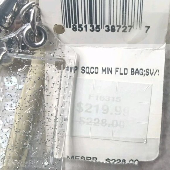 Coach Poppy Sequined Mini Field Bag #16315 Opal White Crossbody Bag Small - Picture 10 of 10